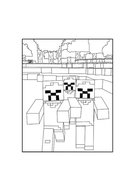 Minecraft Coloring Pages Colorir Minecraft