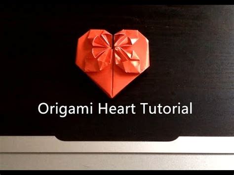 How To Make An Origami Blossom Heart; 心形摺紙教学 - YouTube