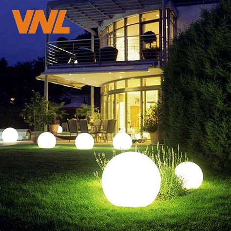 Vnl Ip65 Led Solar Garden Ball Light Solar Powered Lawn
