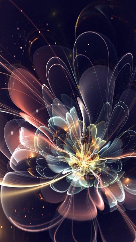 Download Free 3d Abstract Flower Mobile Mobile Phone Wallpaper 2771