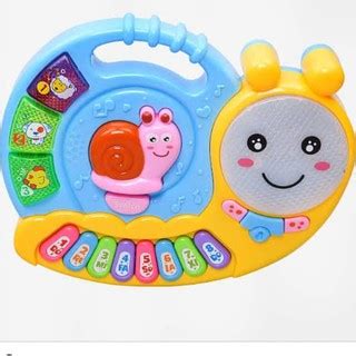 Mainan edukasi anak Piano Snail Music ELF Siput + Musik + Lagu + Lampu