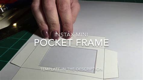 How To Diy Instax Mini Photo Pocket Frame Template In Description