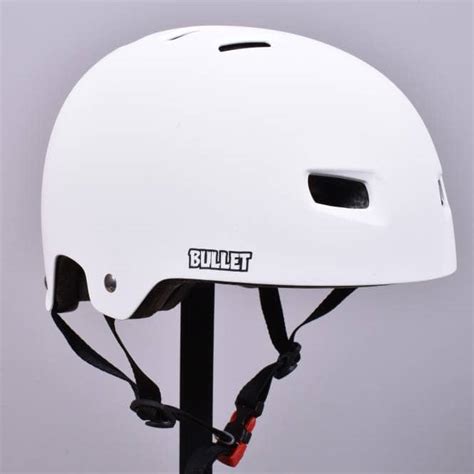 Bullet Deluxe Skateboard Helmet White Accessories From Native Skate