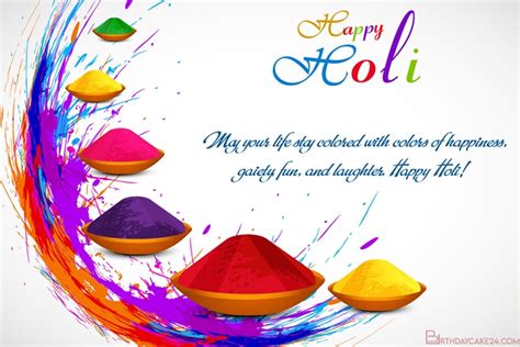 Create Holi Greeting Cards Festivals Of Colors In India With Wishes