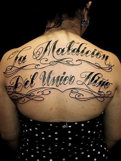 Cursive tattoo fonts, which are custom designed by the many tattoo artists across the globe, require a lot of artistic talent and personal creativity. Calligraphy Fonts Tattoo on Back Women | fonts n letters ...