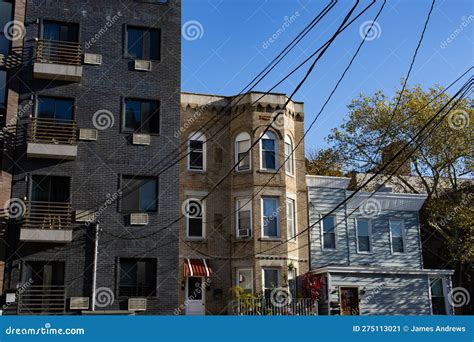 Old Homes And Apartment Buildings In Astoria Queens Of New York City