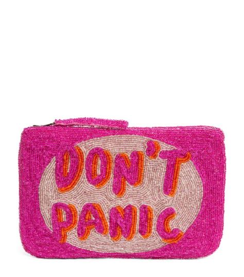 Womens The Jacksons Pink Dont Panic Beaded Pouch Harrods Uk