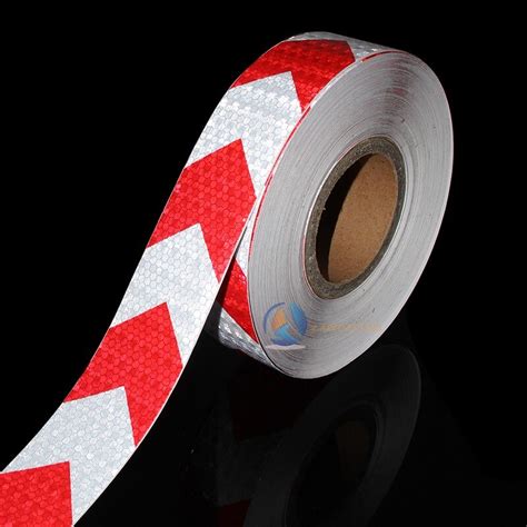 Red White Arrow Reflective Tape Safety Caution Warning Reflective