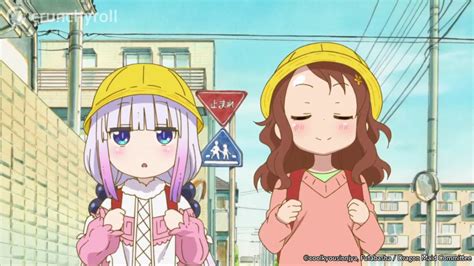 Crunchyroll Kanna Y Saikawa Est N Adorables En Una Nueva Ilustraci N De Miss Kobayashi S