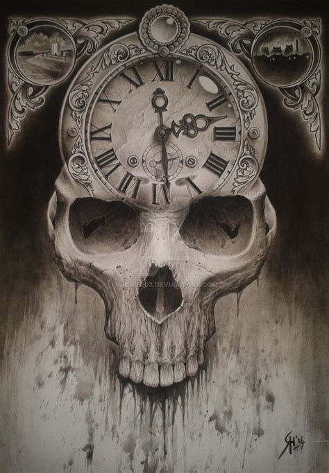 On Deviantart Skull Artwork
