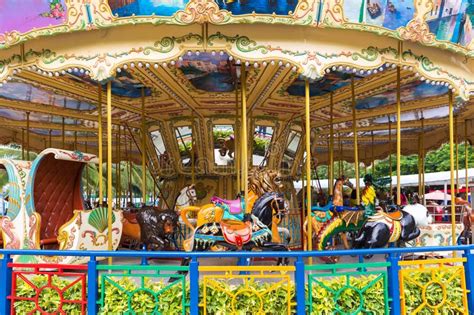 Pretty Carousel Adventure Amusement Park Stock Photo Image Of Ride