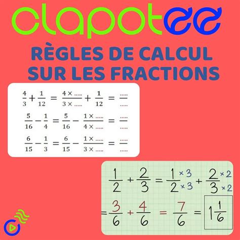 Règles De Calcul Sur Les Fractions • Podcast • MathÉmatiques Tout Le