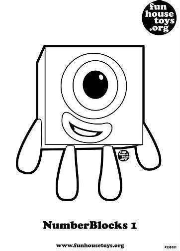 Numberblocks 1 Printable Coloring Pagej Coloring Pages Inspirational