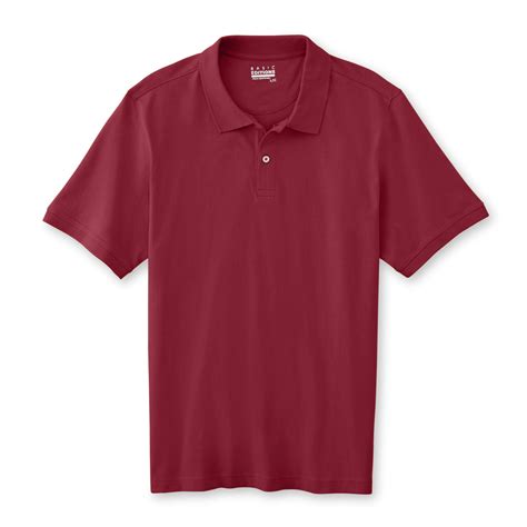 Basic Editions Mens Big And Tall Pique Polo Shirt Shop Your Way