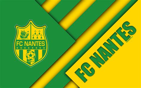 All statistics are with charts. Download wallpapers FC Nantes, 4k, material design, logo ...