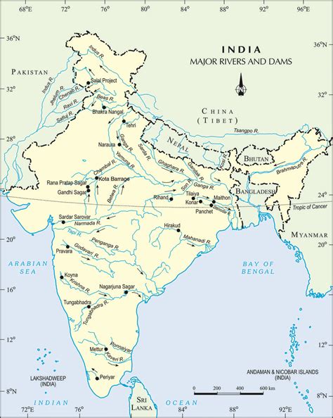 10 Major Rivers In India