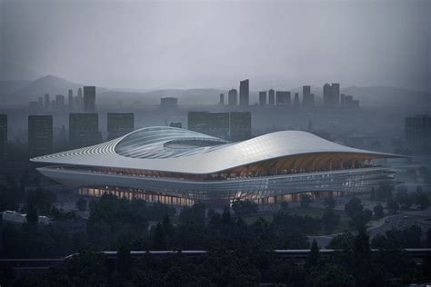 Zaha Hadid Architects Unveils The Xian International Football Center