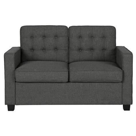 Avery Sleeper Sofa With Certipur Certified Memory Foam Mattress Twin Gray Signature Sleep