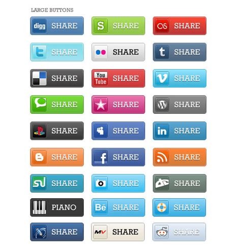 42 Best Social Networking Buttons For Download Free And Premium Templates