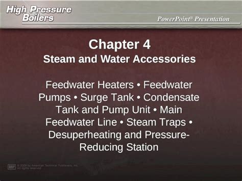 Ppt Powerpoint Presentation Chapter 4 Steam And Water Accessories