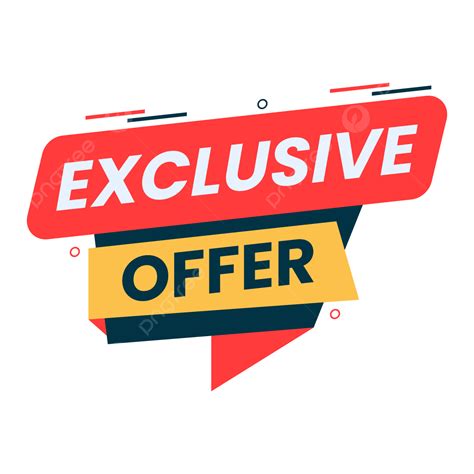 Exclusive Offer Banner Vector Clipart Special Offer Offer Exclusive