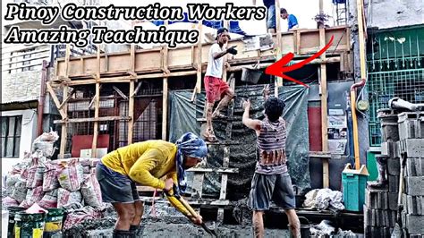 Pinoy Construction Workers Amazing Technique Skills Youtube