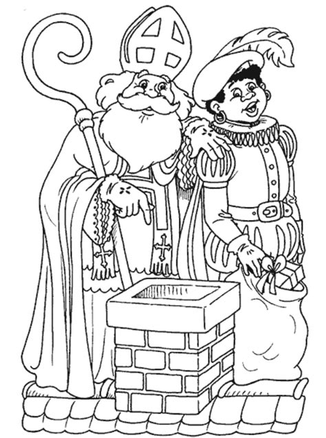 Kidsnfun 38 Kleurplaten van Sinterklaas