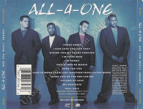 All 4 One And The Music Speaks 1995 Randb Group Urban Groove Album