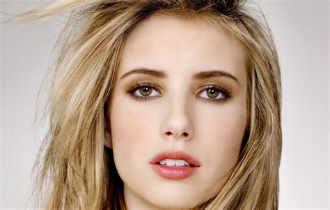 Wallpaper Girl Long Hair Photo Lips Face Blonde Actress Emma Roberts Celebrity Portrait