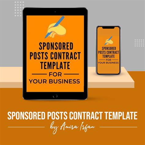 Sponsored Posts Contract Template - Infostack.io