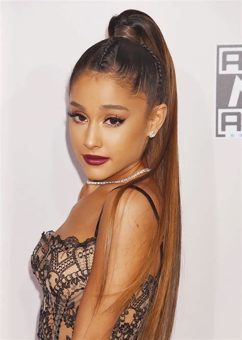 Ariana Grande Ponytail Amas 2016 Stylecaster