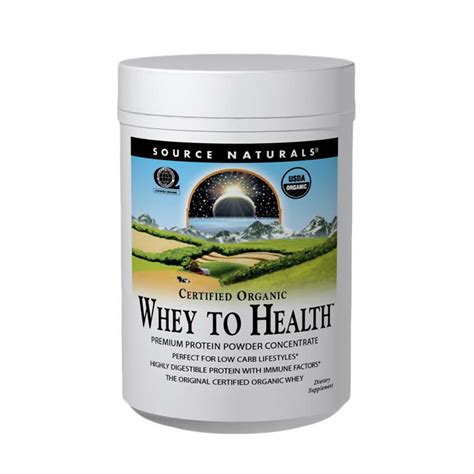 Source Naturals Certified Organic Whey To Health Premium Protein