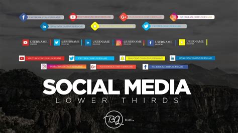 Five smooth icon animations designed to drive the world to your social accounts! Social Media Lower Thirds | FREE DOWNLOAD (Free After ...