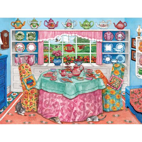 Tea Room 300 Large Piece Jigsaw Puzzle Bits And Pieces