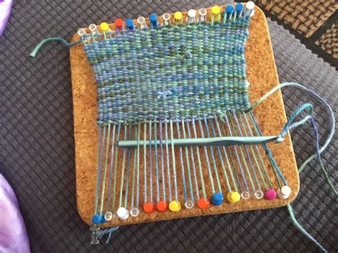Thought You Guys Might Like My Diy Loom Made Out Of Pins And A Cork
