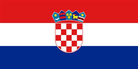 La bandera de croacia fue adoptada oficialmente el 21 de diciembre de 1990 bandera fabricada en raso prensado y medida de 15x10 cm. Escudos y banderas de Croacia.