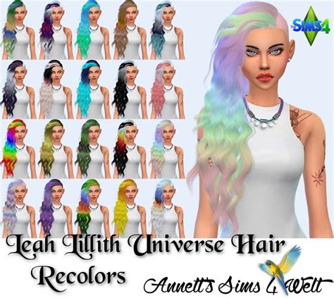 Sims 4 Ccs The Best Leah Lillith Universe Hair
