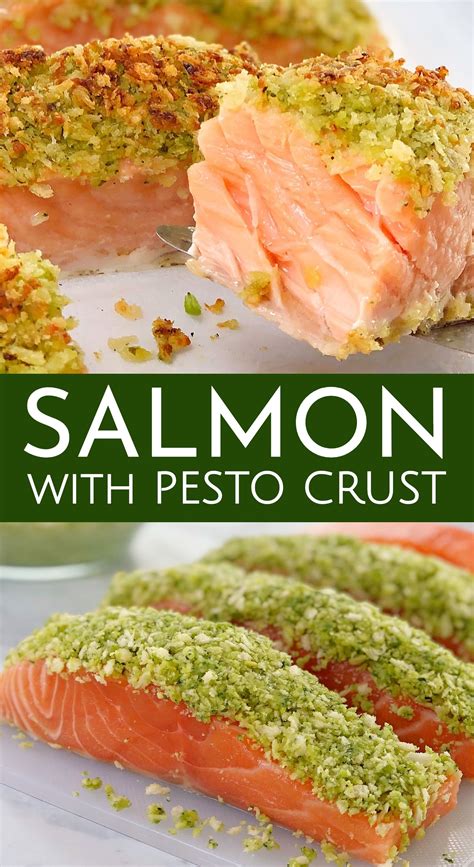 Salmon fillets are versatile and delicious, but they cook quickly and require a bit of technique to get right. Baked Pesto Salmon - fresh salmon fillets, topped with a crunchy basil pesto crust then oven ...