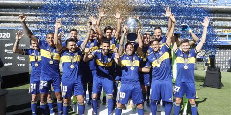 Boca Juniors Premiación Como Campeon De La Superliga Argentina 2020