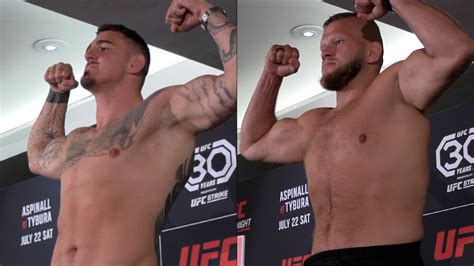 Ufc Fight Night 224 Video Tom Aspinall Sets Career High At Weigh Ins