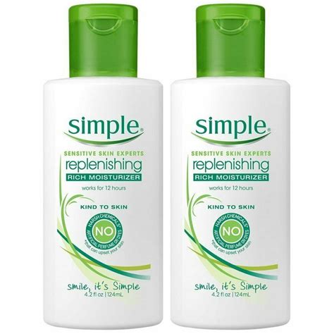 Simple Replenishing Rich Moisturizer 42 Fluid Ounce Pack Of 2