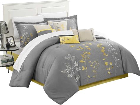 Chic Home Brooke Bliss Garden Embroidered 8 Piece Comforter
