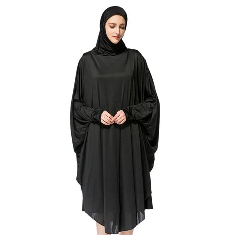 Kaftan Abaya Jilbab Islamic Muslim Cocktail Women Long Sleeve Dress Chapel Clothes With Muslim