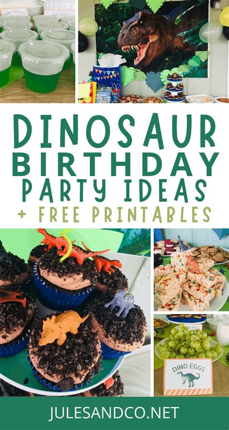 Easy Dinosaur Birthday Party Ideas For Kids