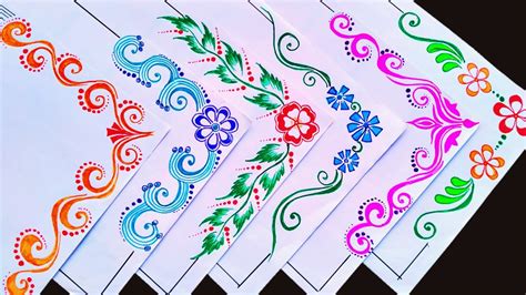 6 Very Easy Paper Border Designs For Projects Assignment Front Page