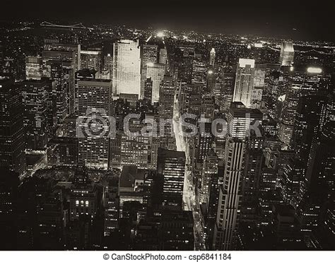 Night View Of New York City Stock Image Everypixel