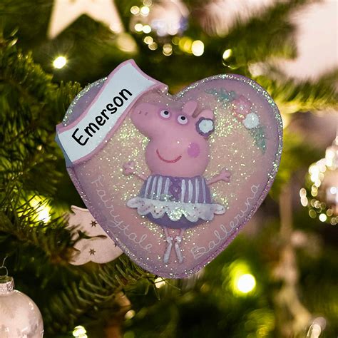 Peppa Pig Christmas Ornament Personalized Peppa Pig Ornament Etsy