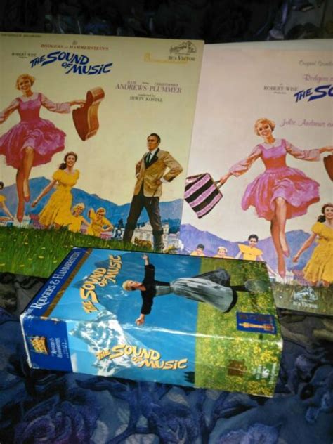 Vintage Sound Of Music Memorabilia Vhs And Vinyl Record Both In