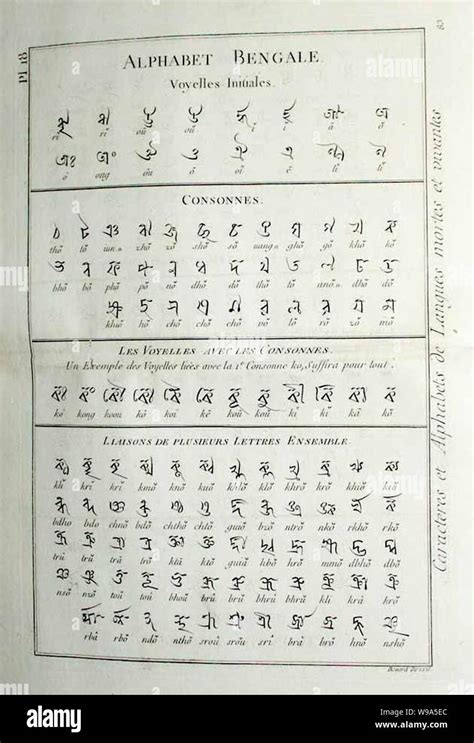 Bengali Alphabet Chart