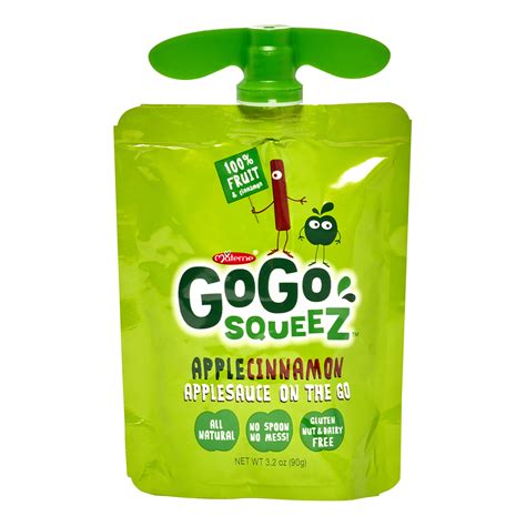 Gogo Squeez Applesauce On The Go Apple Cinnamon 32 Oz Case Of 18